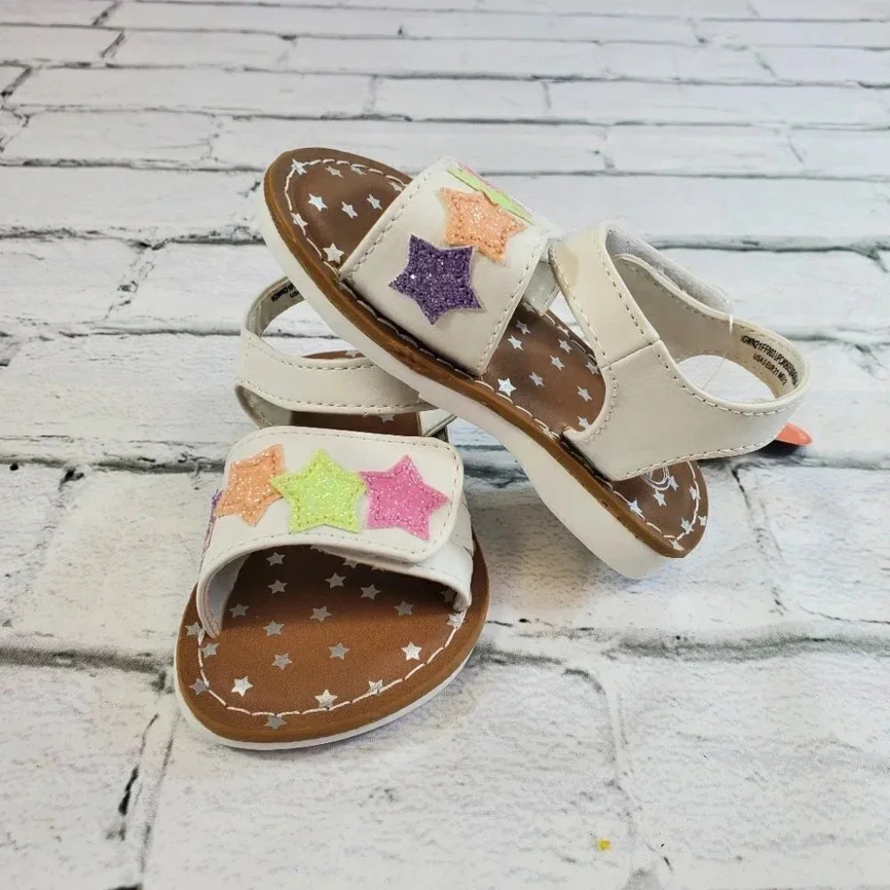 Baby White Star Strappy Sandal - Picture 8 of 9